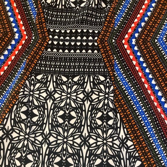 London Times Vibrant Bateau Neck Multi Print Sheath Dress - Picture 6 of 6